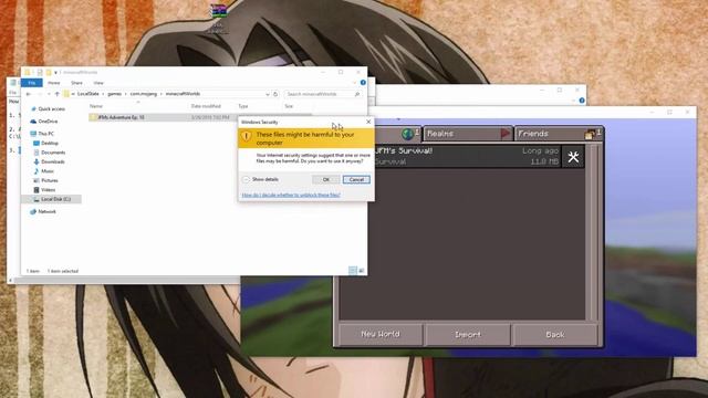 How to Install a Minecraft PE Map/World to Minecraft Windows 10 Edition смотреть онлайн
