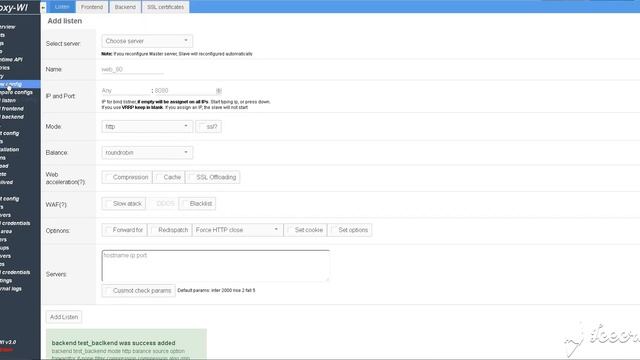 Working with HAProxy config via HAProxy-wi смотреть онлайн