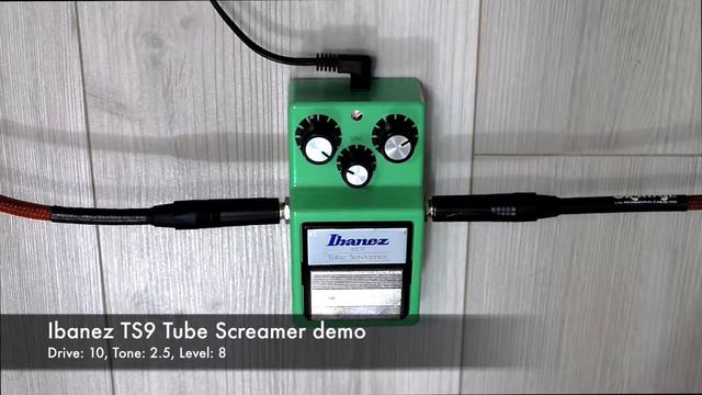Ibanez TS9 Tube Screamer guitar pedal demo смотреть онлайн