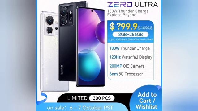 Infinix Zero Ultra, 8/256, 120 Hz, 200 MP OIS. Флагман от Infinix, скоро!!!