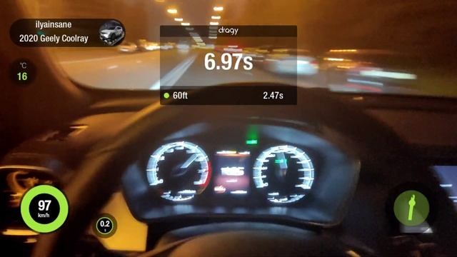 Geely Coolray stage 1 0-100 смотреть онлайн