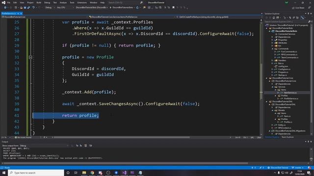 How To Make A C# Discord Bot - Creating Profiles - Part 13 смотреть онлайн