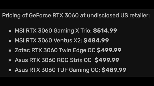 RTX 3060 Benchmark LEAKED [+ Official RTX 3060 Retail Prices $ & Stock] смотреть онлайн