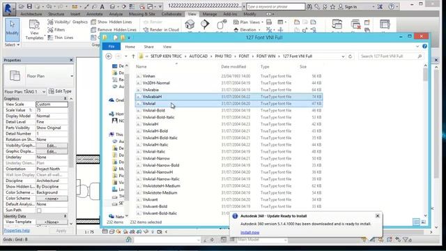 HUONG DAN CAI FONT CHO REVIT( ADD FONTS IN REVIT) смотреть онлайн