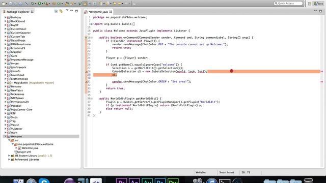 [Bukkit Coding]  Episode 59: WorldEdit API