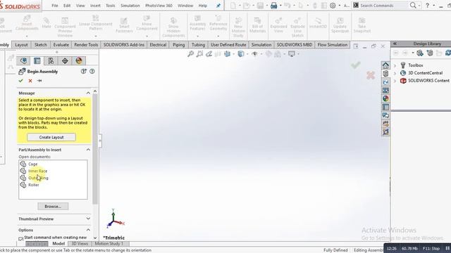 How to design Taper Roller bearing in solidworks смотреть онлайн
