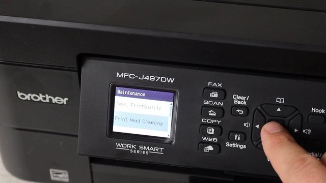 Brother MFC J497 Printhead Cleaning смотреть онлайн