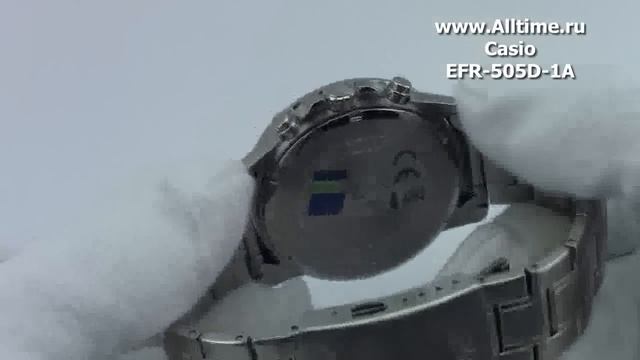 Мужские японские наручные часы Casio Edifice EFR-505D-1A смотреть онлайн