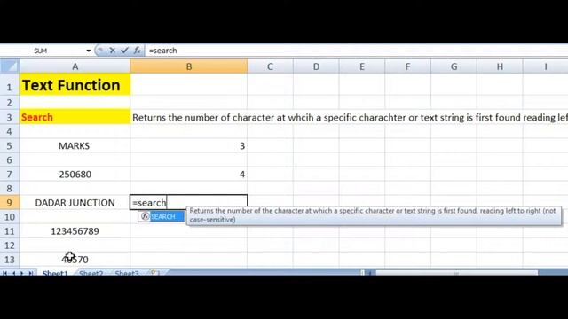 EXCEL SEARCH FUNCTION смотреть онлайн
