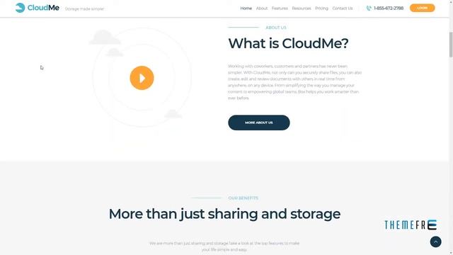 CloudMe Cloud Storage and File-Sharing Services WordPress Theme смотреть онлайн