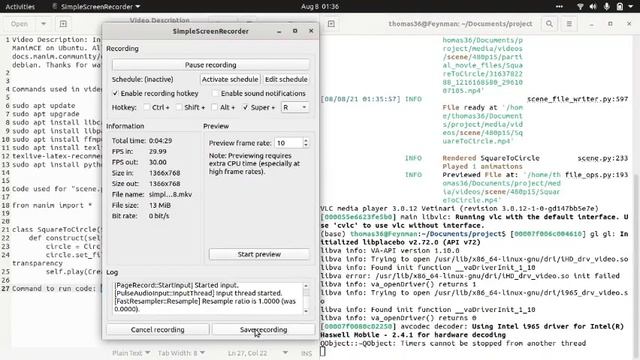 How To Install Manim Community on Ubuntu LTS 20 04 смотреть онлайн