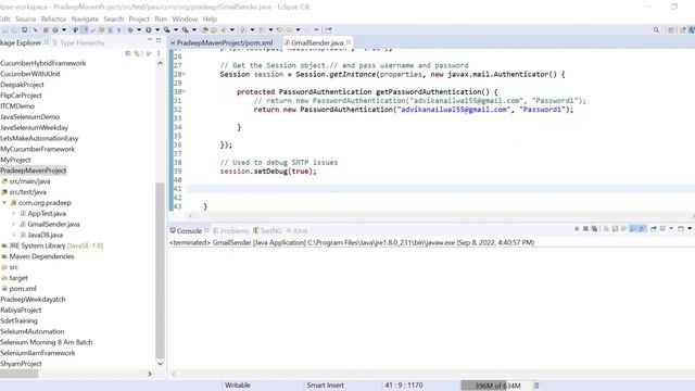 Java Code to send Email from Gmail account | Pradeep Nailwal смотреть онлайн