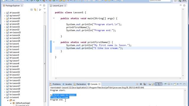 Java Programming Tutorial - 01 - Introduction To Methods смотреть онлайн
