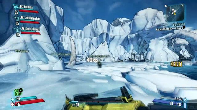 Border Lands II - Four Player Co-Op Part 5 - More Bullets Equals More Gusto! смотреть онлайн