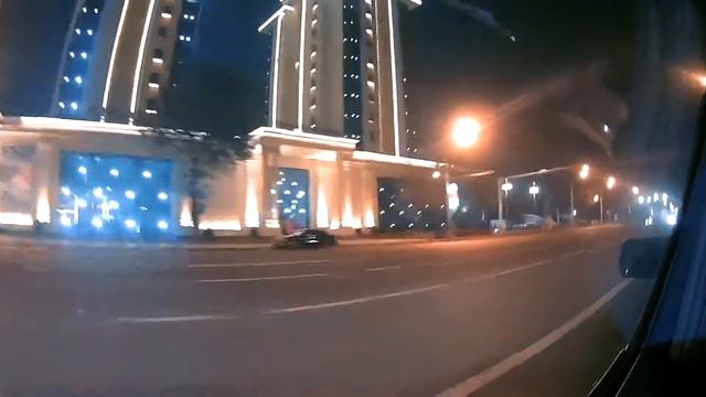 By Car In The Center Of Dushanbe / На машине в центре Душанбе