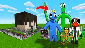 Защищенная база НАЙСИКА против РАДУЖНЫХ ДРУЗЕЙ в майнкрафт ! ALL RAINBOW FRIENDS MINECRAFT
