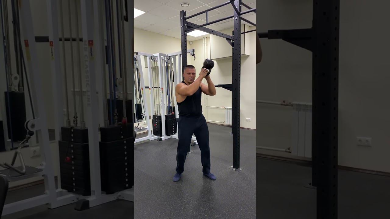 Отработка техники (силы) ударов по корпусу с гирей (тренируем удары по корпусу) смотреть онлайн