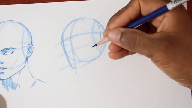 How to Draw the Human Head - 3/4 View | Tutorial 1/4 смотреть онлайн