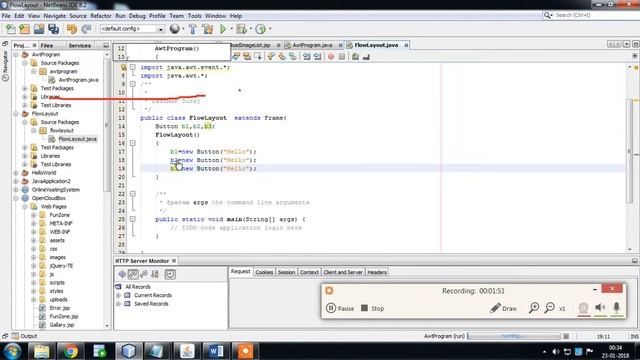 java FlowLayout with Example смотреть онлайн