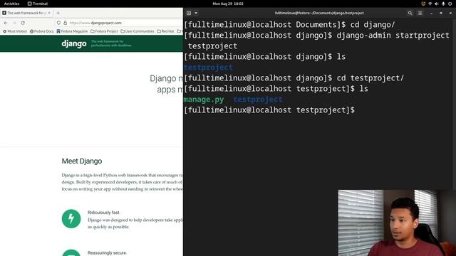 Install Django on Fedora the easy way смотреть онлайн