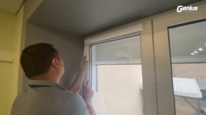 Монтаж кассетных рулонных штор Фантазия-С (Уни-2)