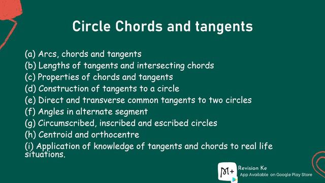 Circle Chords and tangents | Intro | Form 3 Mathematics KCSE Revision смотреть онлайн