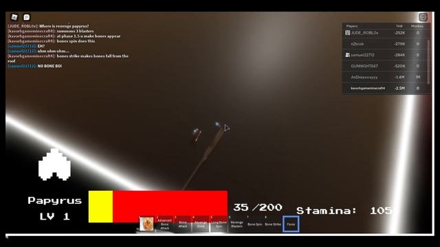 Revenge Papyrus Showcase - UTDM Test Place ROBLOX смотреть онлайн