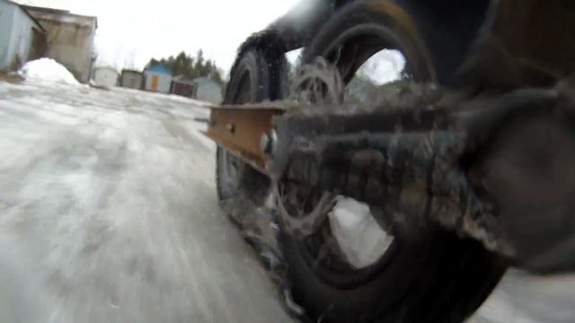второй вариант гусеницы для зимних покатушек... смотреть онлайн