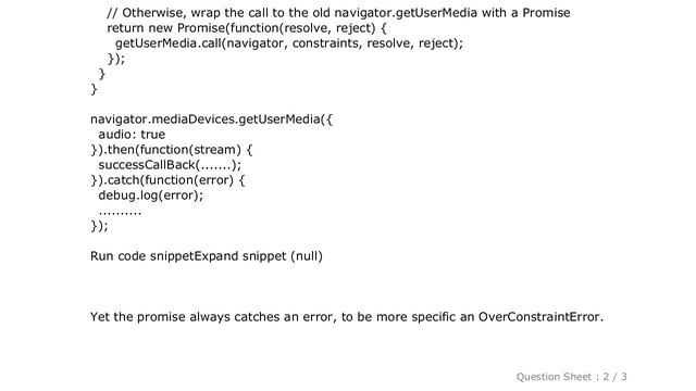 iOS : Accessing microphone with the help of getUsermedia on iOS Safari смотреть онлайн
