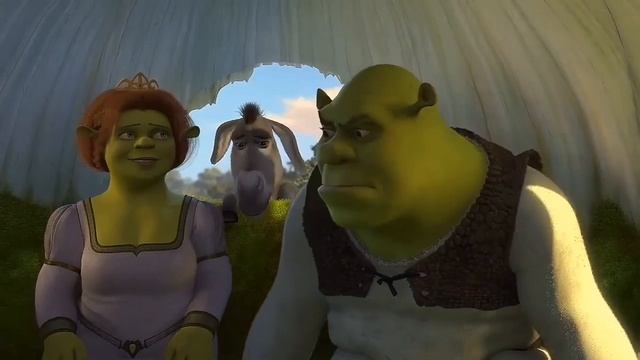 Шрек 2 - осёл дразнит Шрека