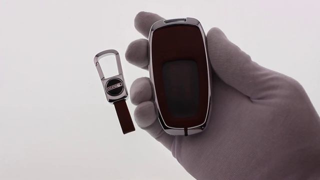 Чехол для ключей HAVAL коричневый (оправа хром) смотреть онлайн