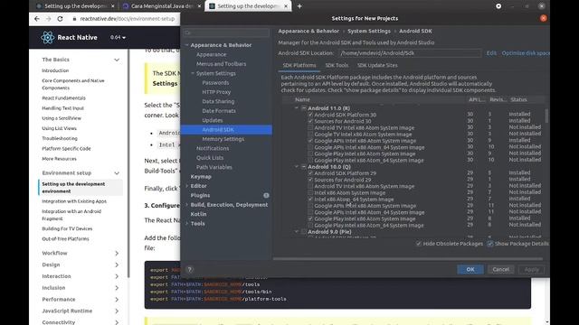 REACT NATIVE TUTORIAL #1 - persiapan environment react native 0.64 pada ubuntu 2021 смотреть онлайн