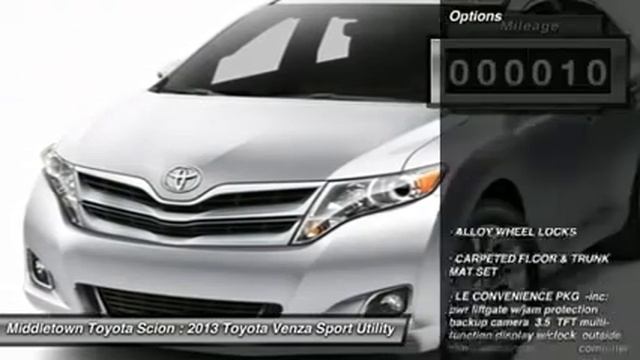 2013 TOYOTA VENZA Middletown, CT 1208035 смотреть онлайн