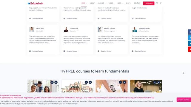 Education Dashboard Bootstrap 5 Admin Template with Responsive UI Kit смотреть онлайн