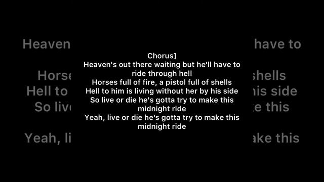 Lyrics to midnight ride by Chris Peterson смотреть онлайн