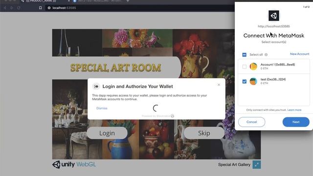 METAVERSE ART ROOM | NFT AND UNITY PROJECT смотреть онлайн