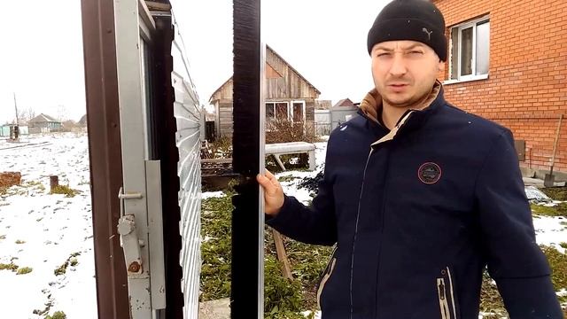 Защита откатных ворот от снега смотреть онлайн
