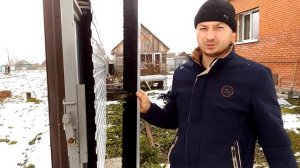 Защита откатных ворот от снега