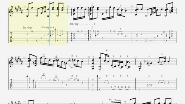 Europa TAB - acoustic fingerstyle guitar tabs (PDF + Guitar Pro)