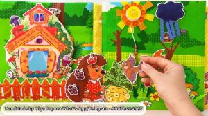 Развивающая книга «Лесные истории» ручной работы