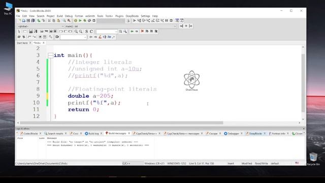 C Language Sinhala By ChamiViews Part 5 - Literals смотреть онлайн