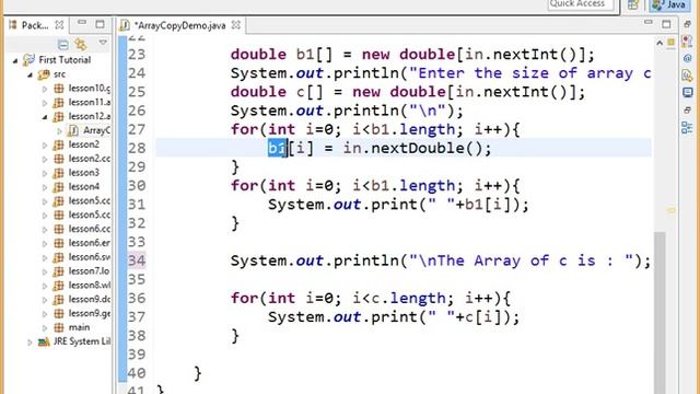 array copy in java کاپی نمودن آرایه ها در جاوا смотреть онлайн