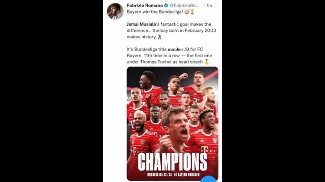 What a thriller!? FOOTBALL WORLD REACT TO JAMAL MUSIALA'S BUNDESLIGA TITLE WINNING GOAL смотреть онлайн