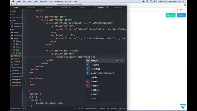 Build a YouTube bookmarking site with Vue.js - part 5 - The dashboard смотреть онлайн