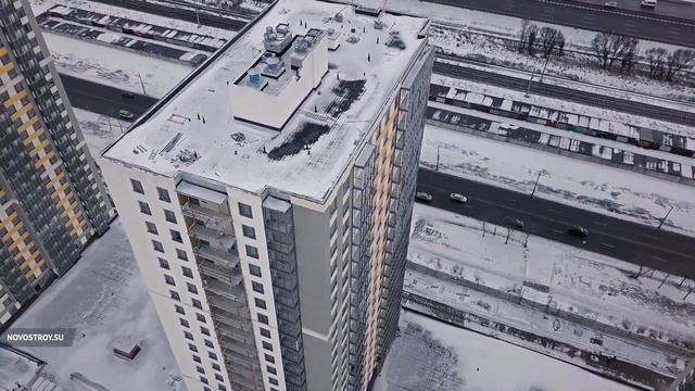 Аэросъемка ЖК «Трилогия» от 28 марта 2018 года смотреть онлайн