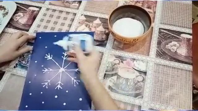 Мастер класс «Рисунок снежинки солью» смотреть онлайн