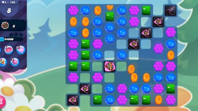 Candy Crush Saga Level 783 Nightmarishly Hard Level NO BOOSTERS (Android) смотреть онлайн