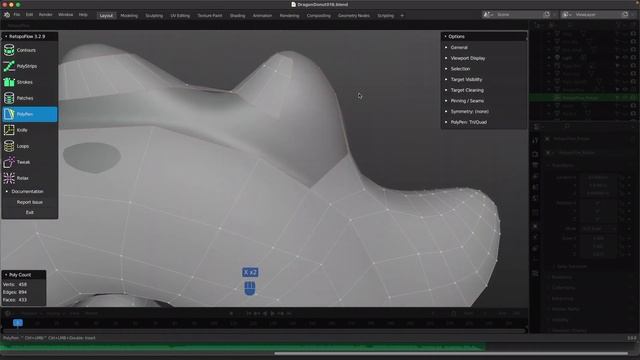 Retopoed My HAPPY DRAGON DONUT with Blender Guru Part 3 / 16 - New to RetopoFlow смотреть онлайн