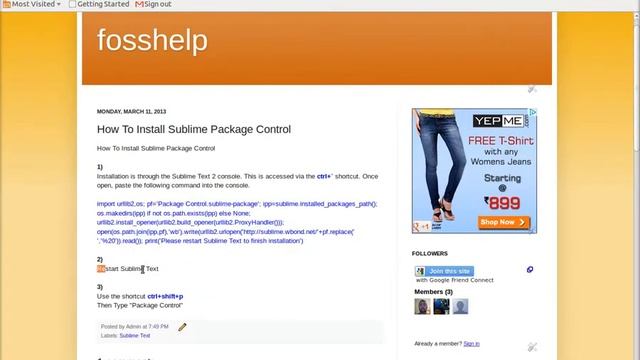 How To Install Sublime Package Control смотреть онлайн