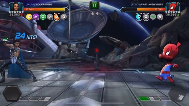 Valkyrie vs node 2 Spider Ham (ebb and flow knockdown, right back at it, force of will) смотреть онлайн